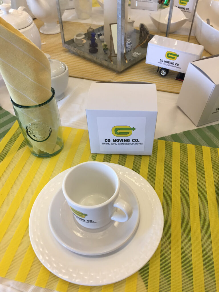 Moving Your Treasures! CG Moving’s table theme at The Colma Historical