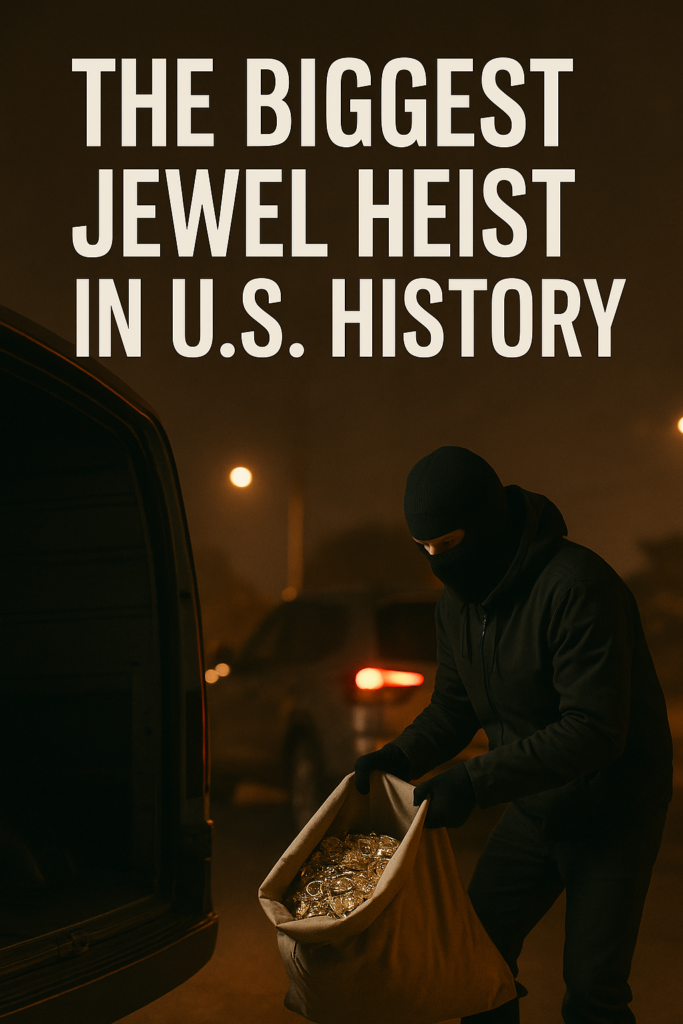 Illustration of a jewel heist with masked thief carrying valuables, symbolizing the importance of declared value and moving valuation protection for consumer and mover liability under California BHGS regulations Cgmovingcompany.com interstate local international moved residential commercial government